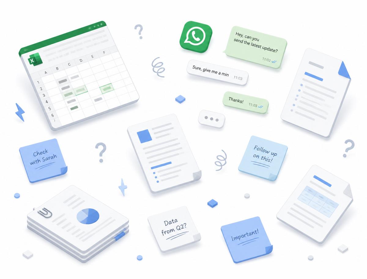 Chaos aus Excel, WhatsApp und Papier